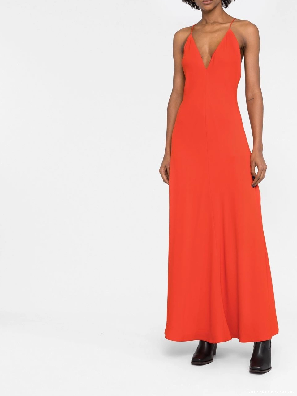Cheap Women Stella floor-length V-neck McCartney dress 0715